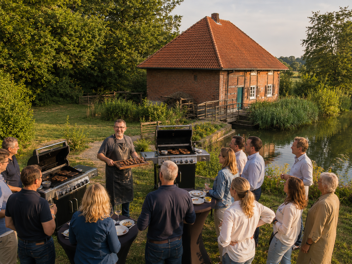 Grillseminar an der historischen Ölmühle am Haus Vogelsang